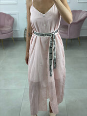 VESTITO CON BOTTONI E CINTA  ZT890516B