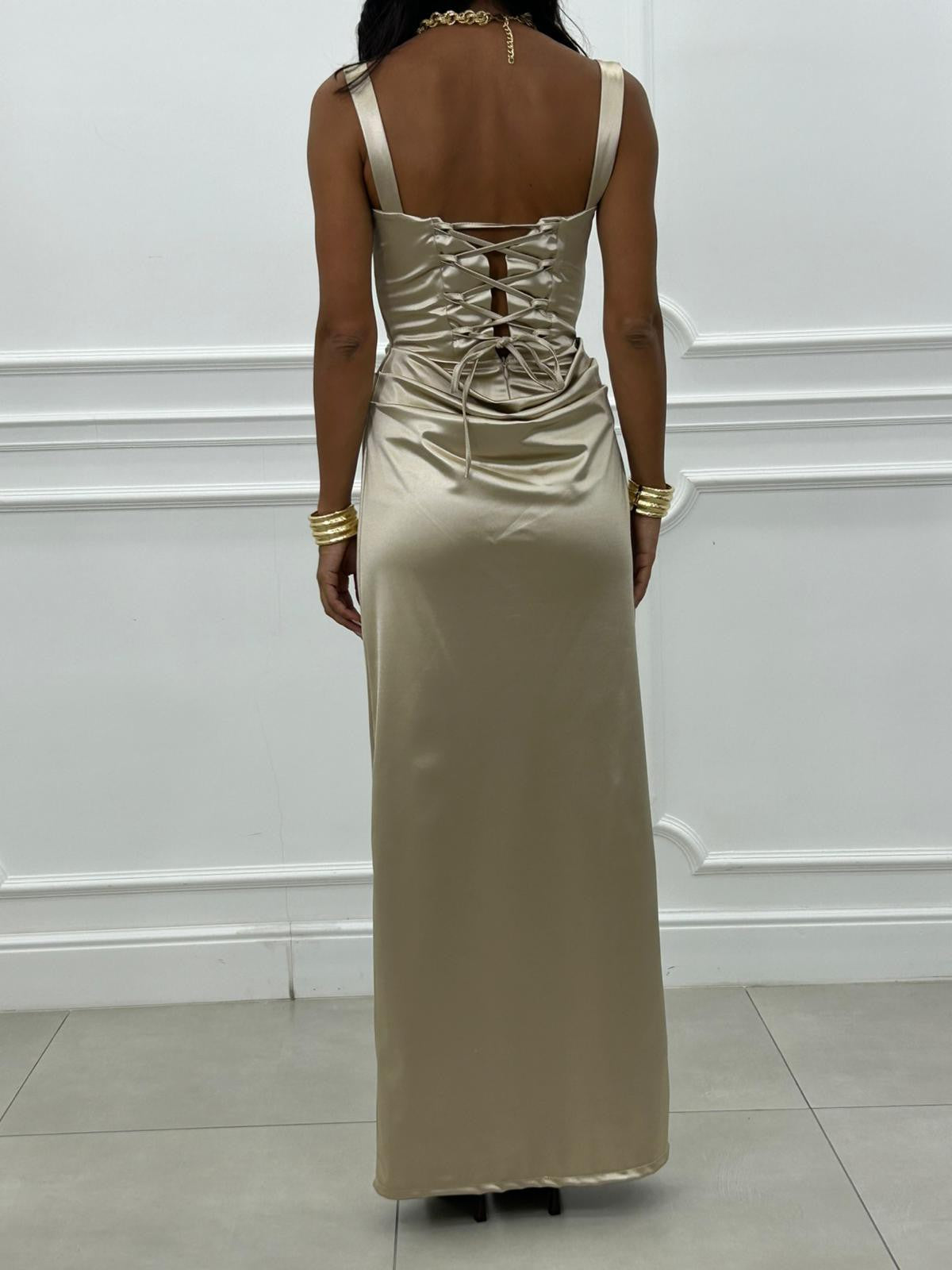 ABITO SATIN DRAPE NEW AI/27