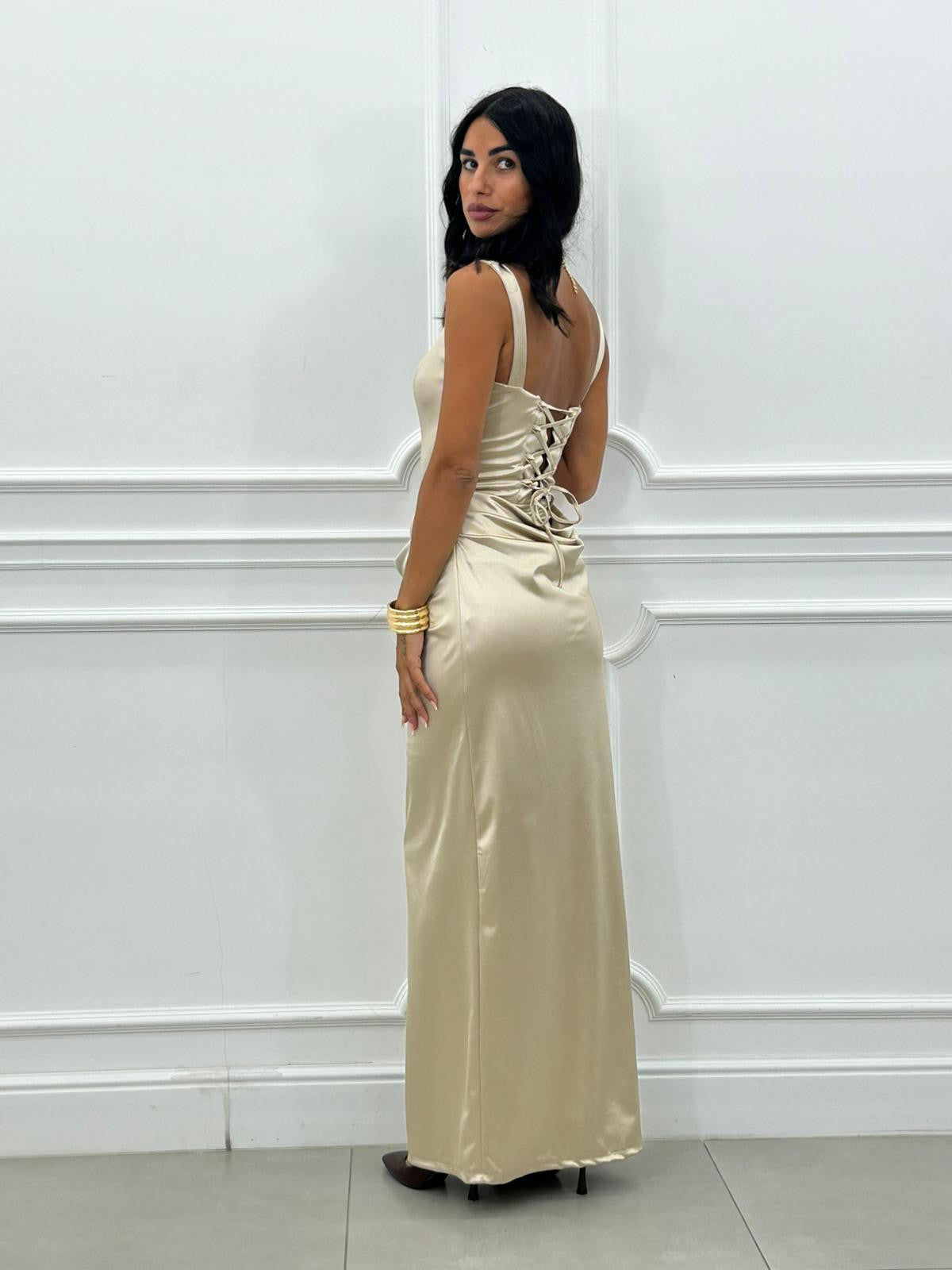ABITO SATIN DRAPE NEW AI/27