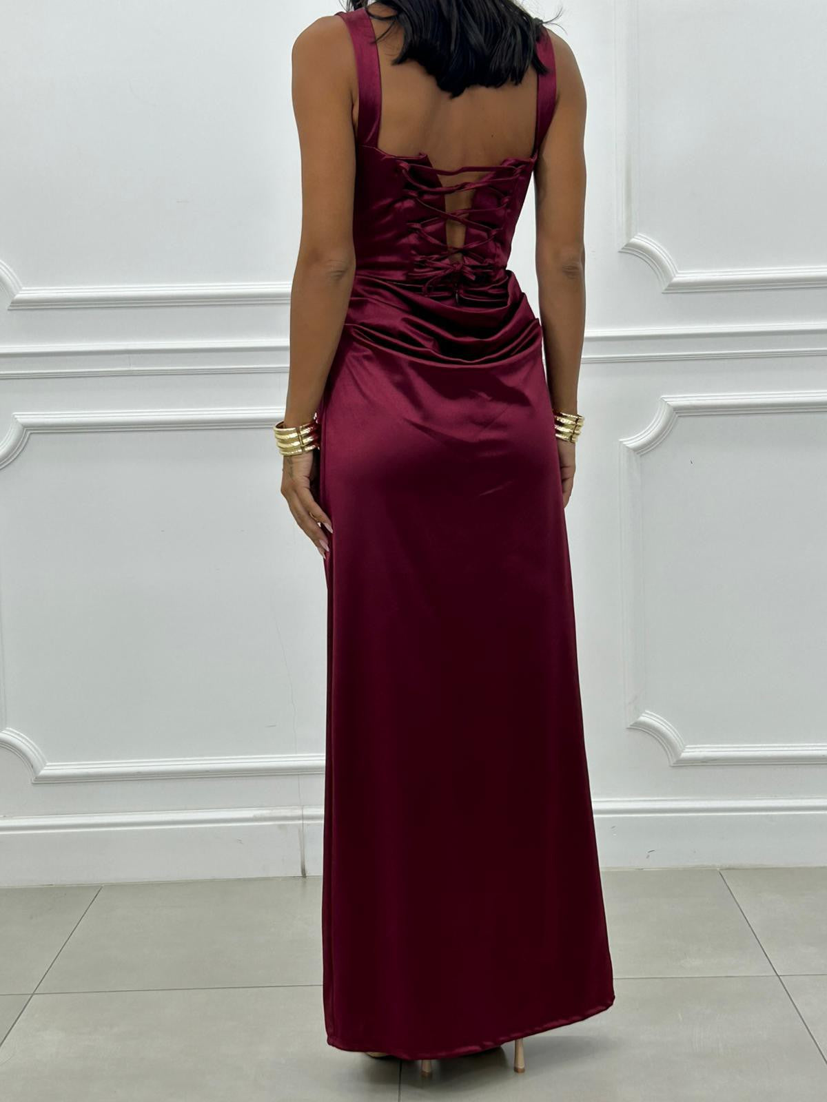 ABITO SATIN DRAPE NEW AI/27