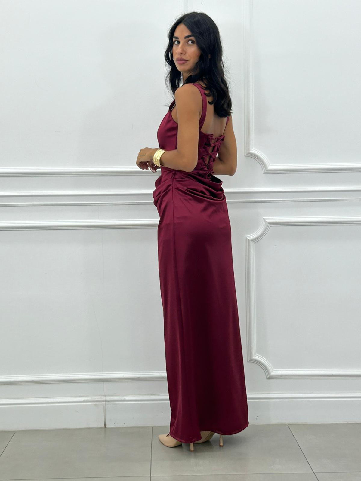 ABITO SATIN DRAPE NEW AI/27