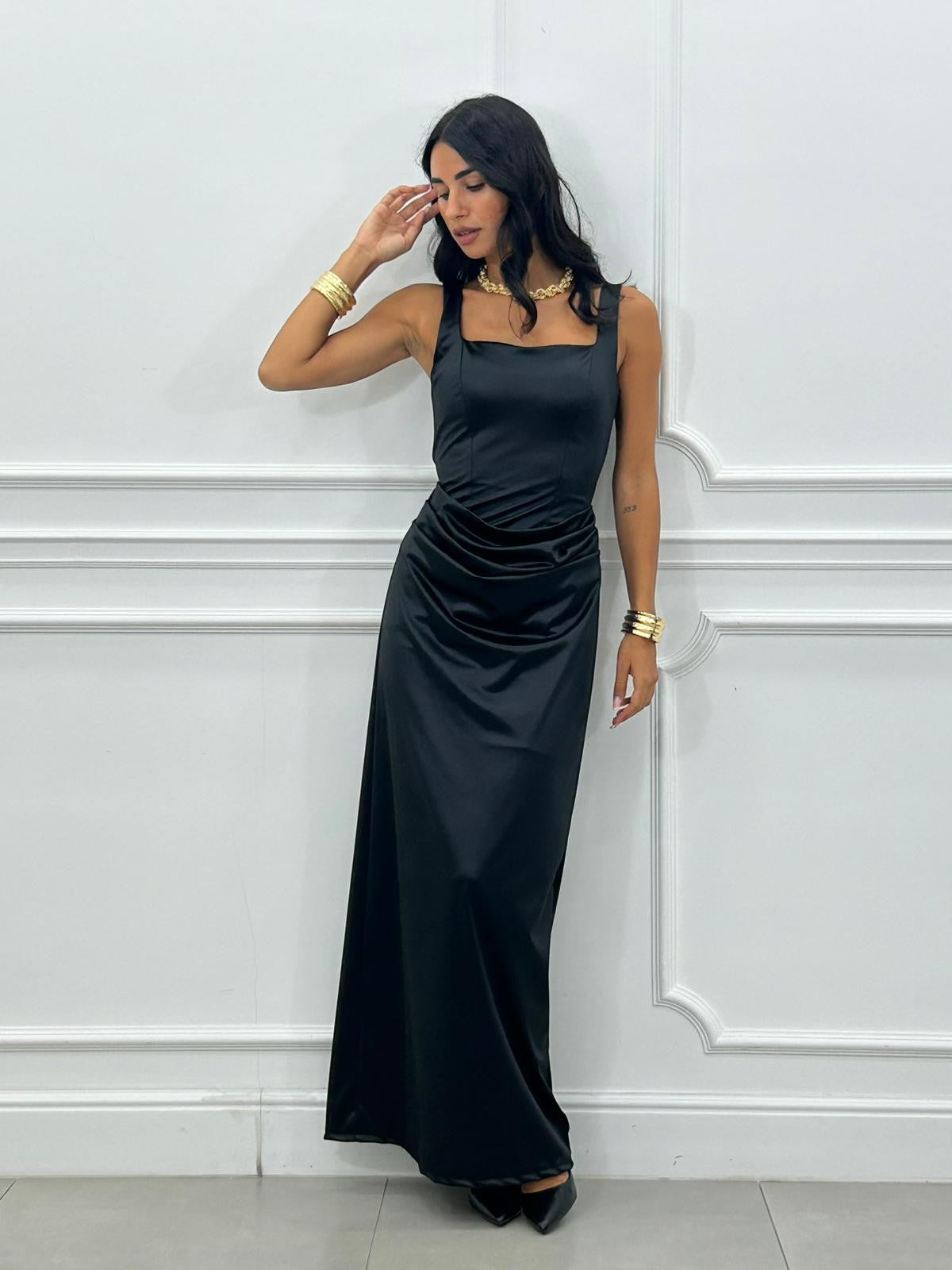 ABITO SATIN DRAPE NEW AI/27