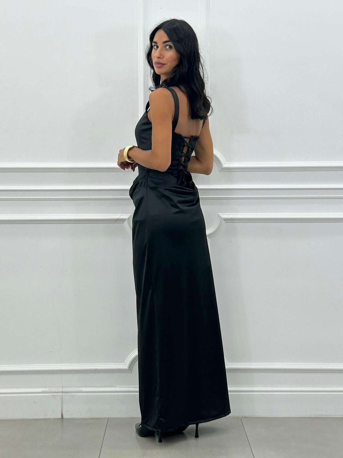 ABITO SATIN DRAPE NEW AI/27