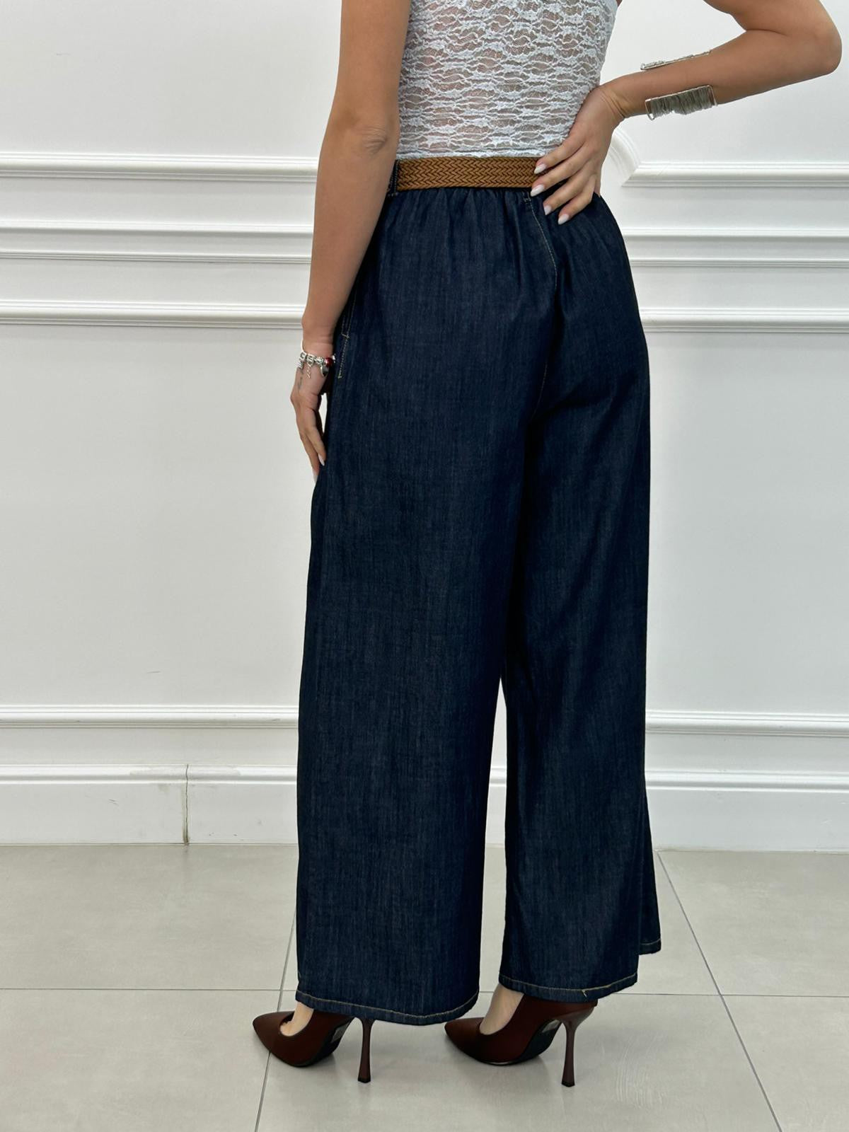 PANTALONE PALAZZO DENIM  NEW PE/26
