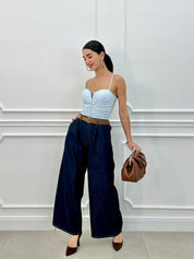 PANTALONE PALAZZO DENIM  NEW PE/26