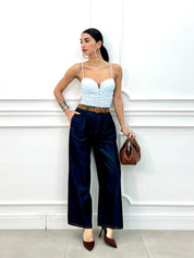 PANTALONE PALAZZO DENIM  NEW PE/26