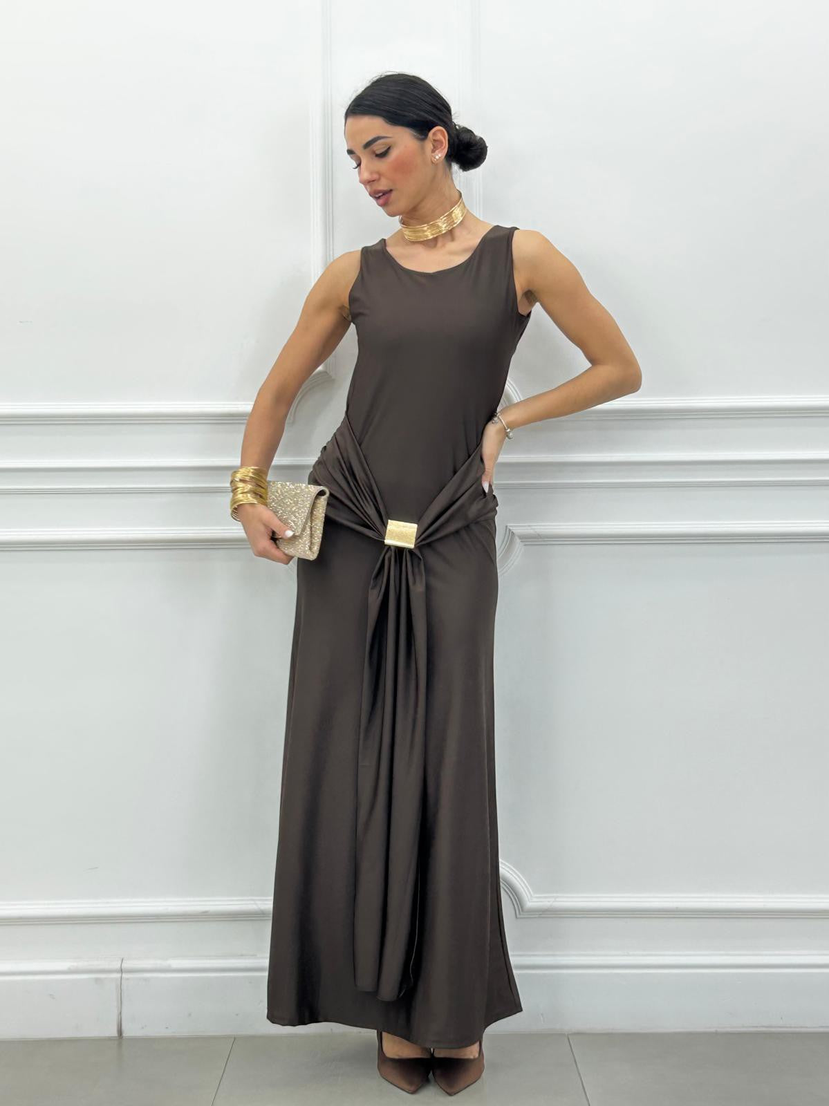 ABITO LUNGO OPEN BACK CHIC NEW P/E26