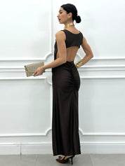 ABITO LUNGO OPEN BACK CHIC NEW P/E26