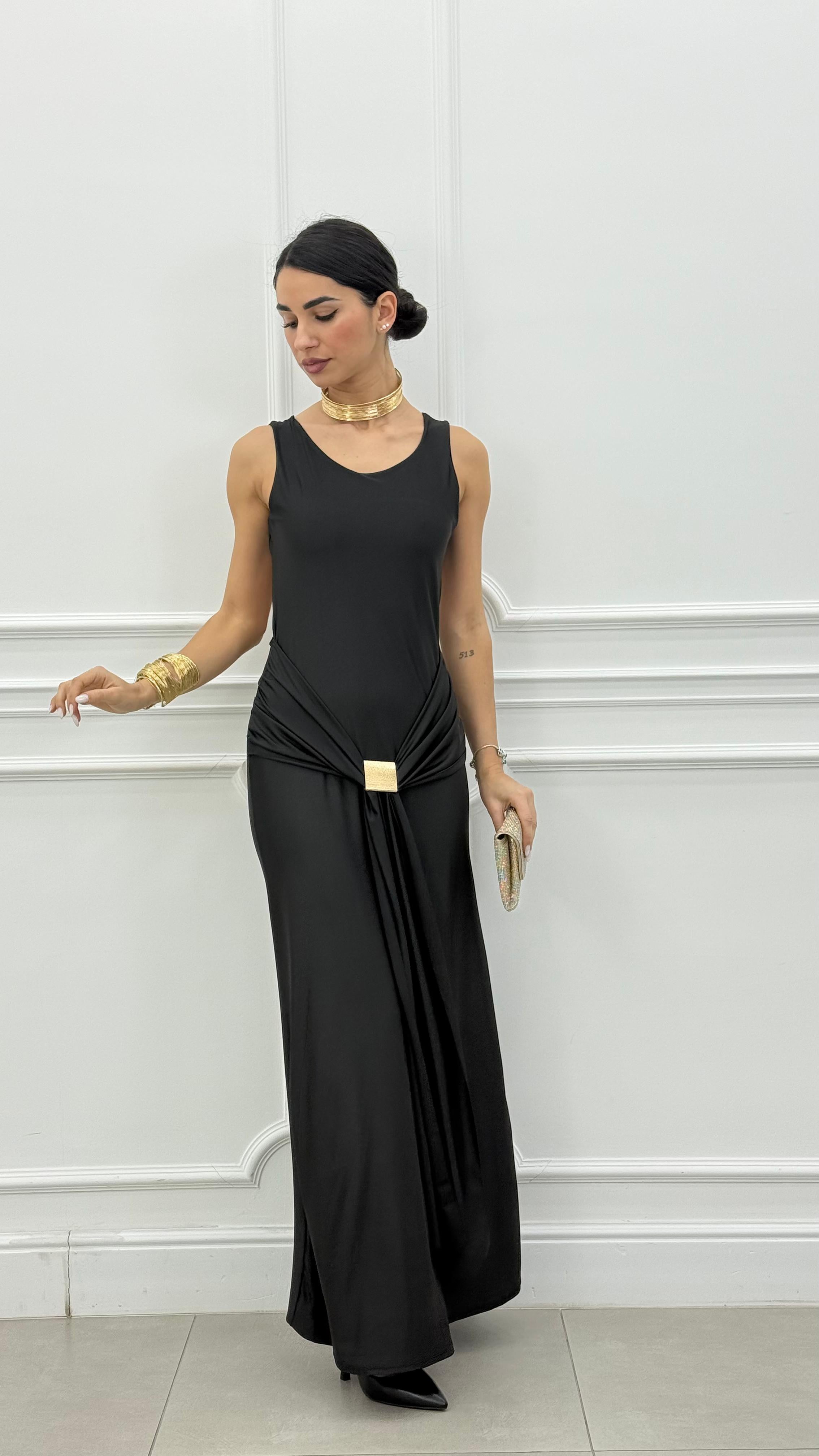 ABITO LUNGO OPEN BACK CHIC NEW P/E26