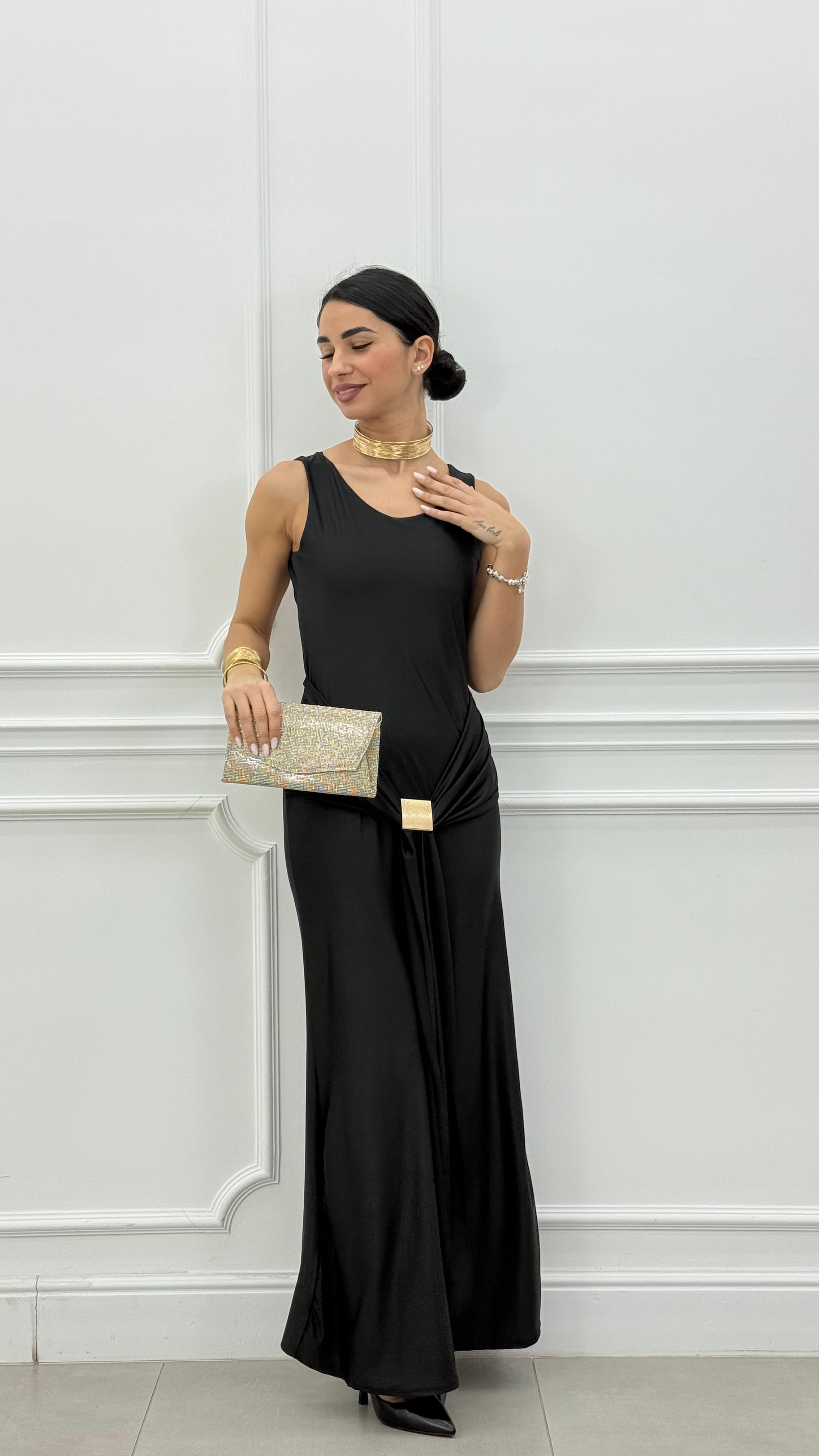 ABITO LUNGO OPEN BACK CHIC NEW P/E26