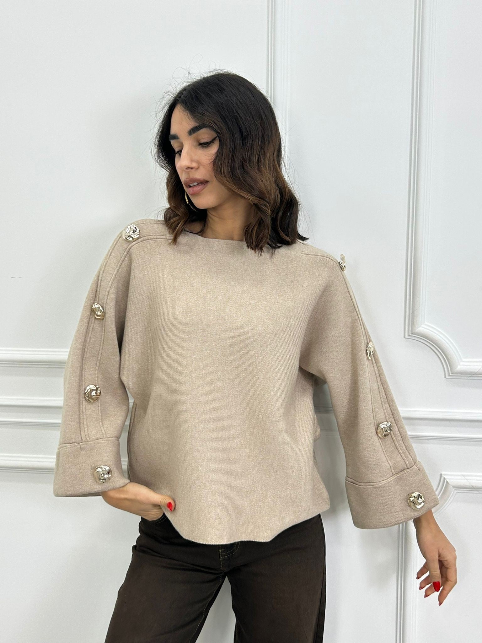 MAGLIONE CHIC BUTTON NEW AI26