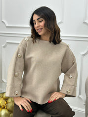 MAGLIONE CHIC BUTTON NEW AI26
