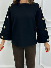 MAGLIONE CHIC BUTTON NEW AI26
