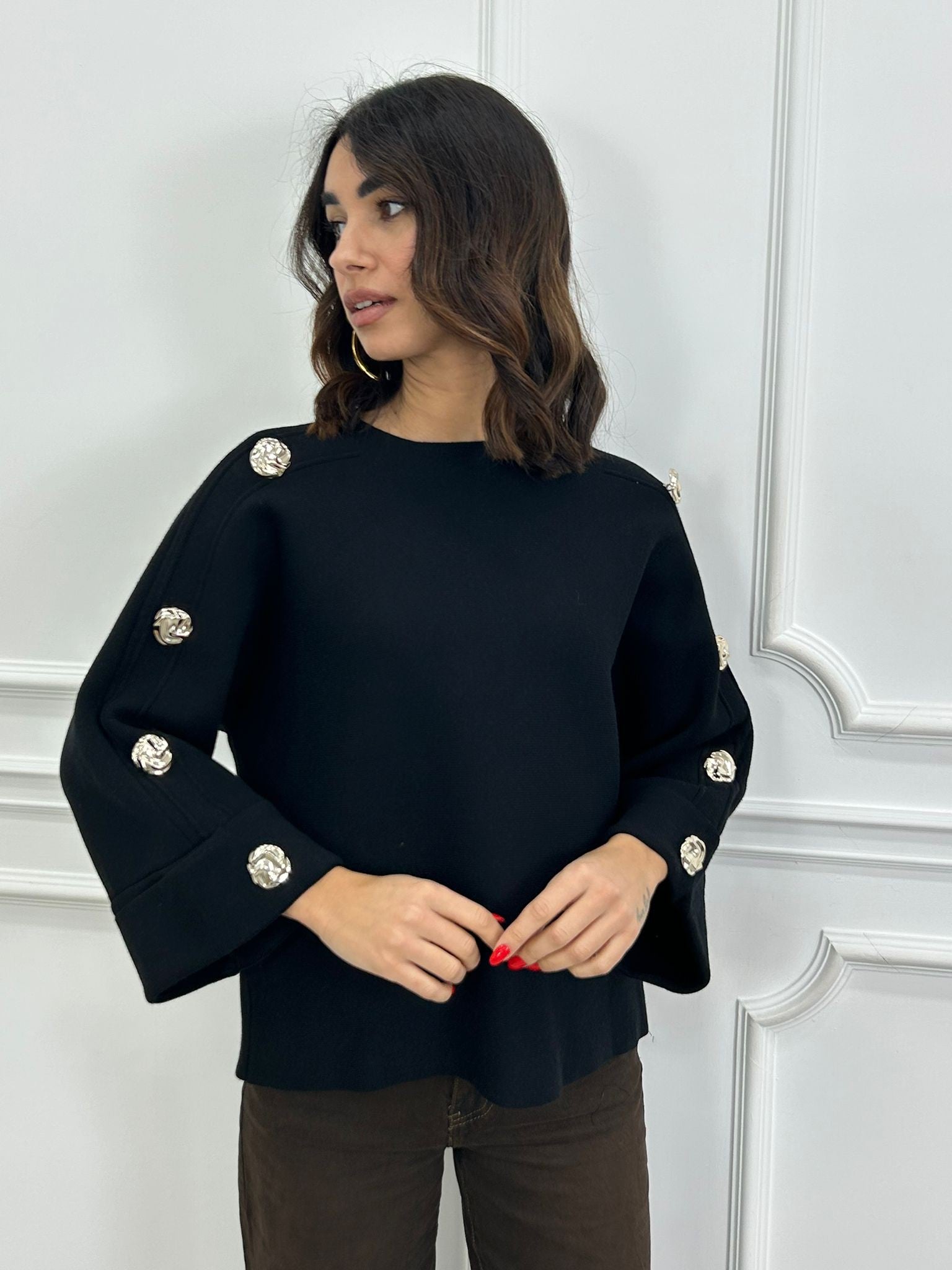 MAGLIONE CHIC BUTTON NEW AI26