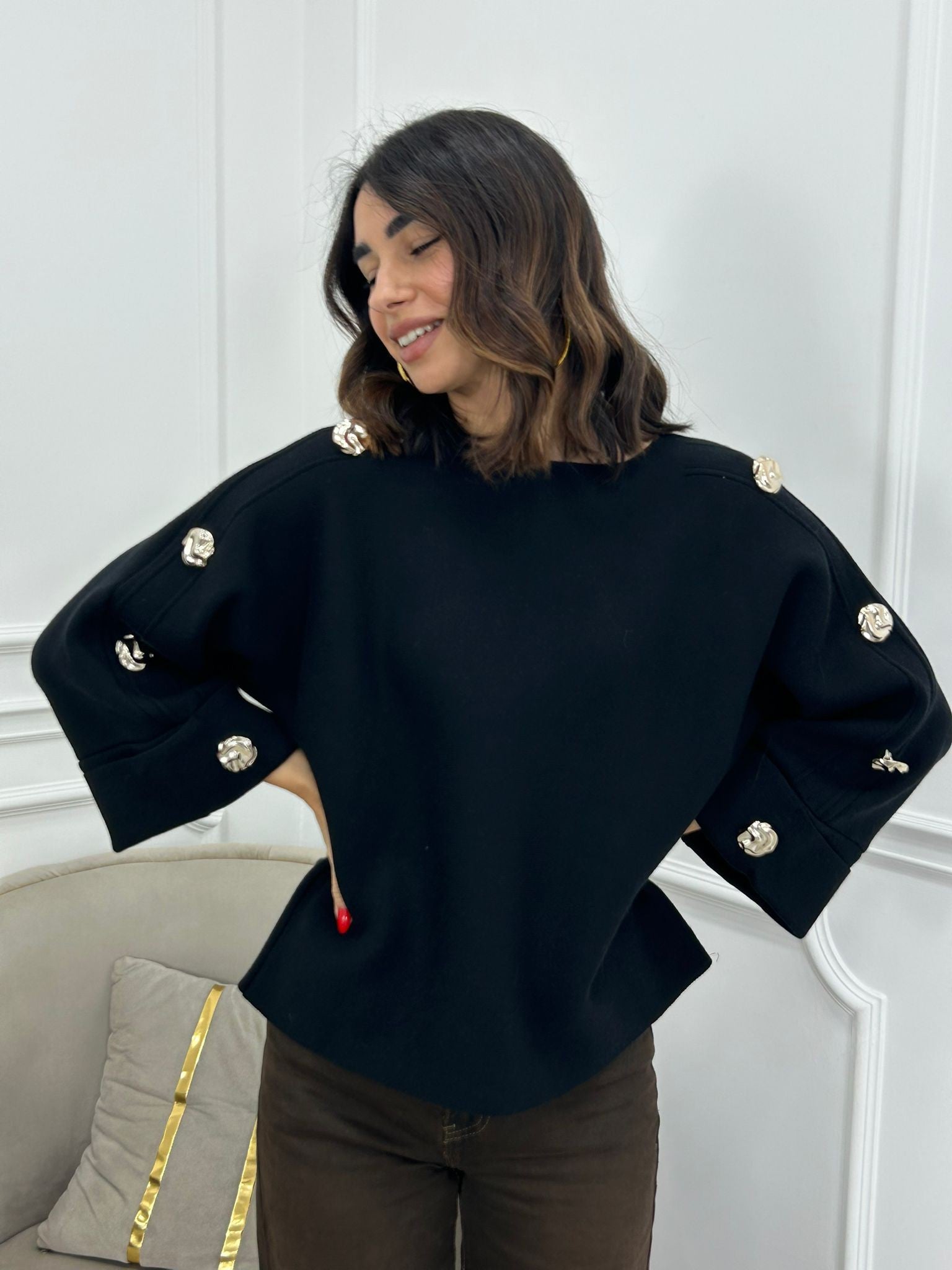 MAGLIONE CHIC BUTTON NEW AI26