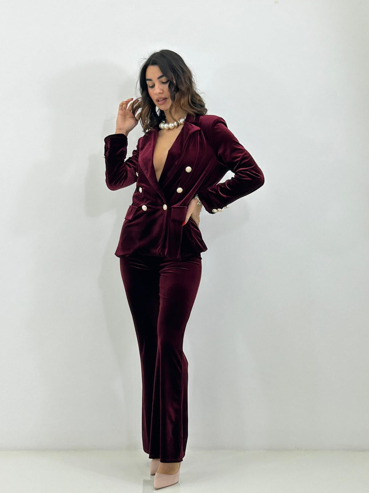 COORDINATO VELVET SUIT NEW AI26