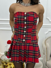 MINI DRESS TARTAN NEW AI26