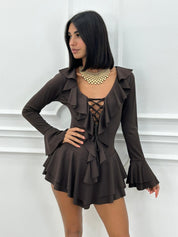 MINI DRESS RUFFLED NEW AI26
