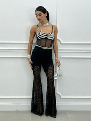 PANTALONE FLARE LACE NEW AI26