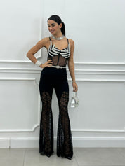 PANTALONE FLARE LACE NEW AI26
