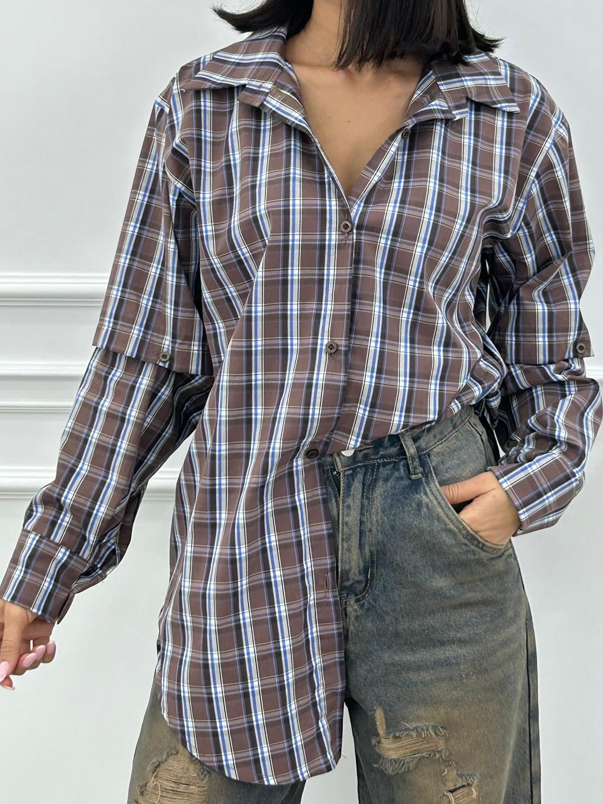 CAMICIA STREET GRID NEW AI26