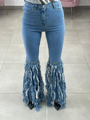JEANS ZAMPA CON FANGE NEW COLLECTION