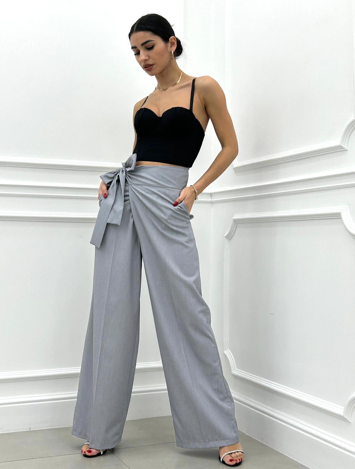 PANTALONE PALAZZO CON FIOCCO NEW COLLECTION