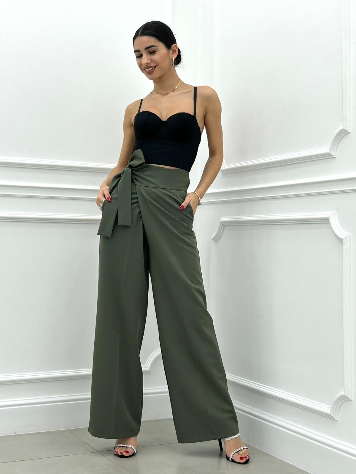 PANTALONE PALAZZO CON FIOCCO NEW COLLECTION