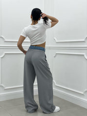 PANTALONE CON PINCES BUSTINO JEANS NEW COLLECTION