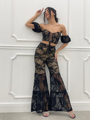 COMPLETO PIZZO MAGLIA E PANTALONE NEW COLLECTION