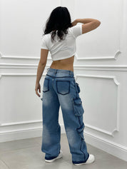 JEANS CARGO MULTITASCHE NEW COLLECTION