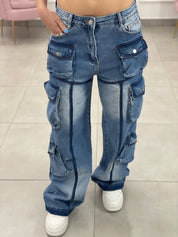 JEANS CARGO MULTITASCHE NEW COLLECTION