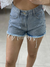 SHORTS JEANS CON STRASS NEW COLLECTION