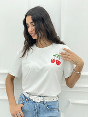 T-SHIRT STAMPA CHERRY NEW COLLECTION