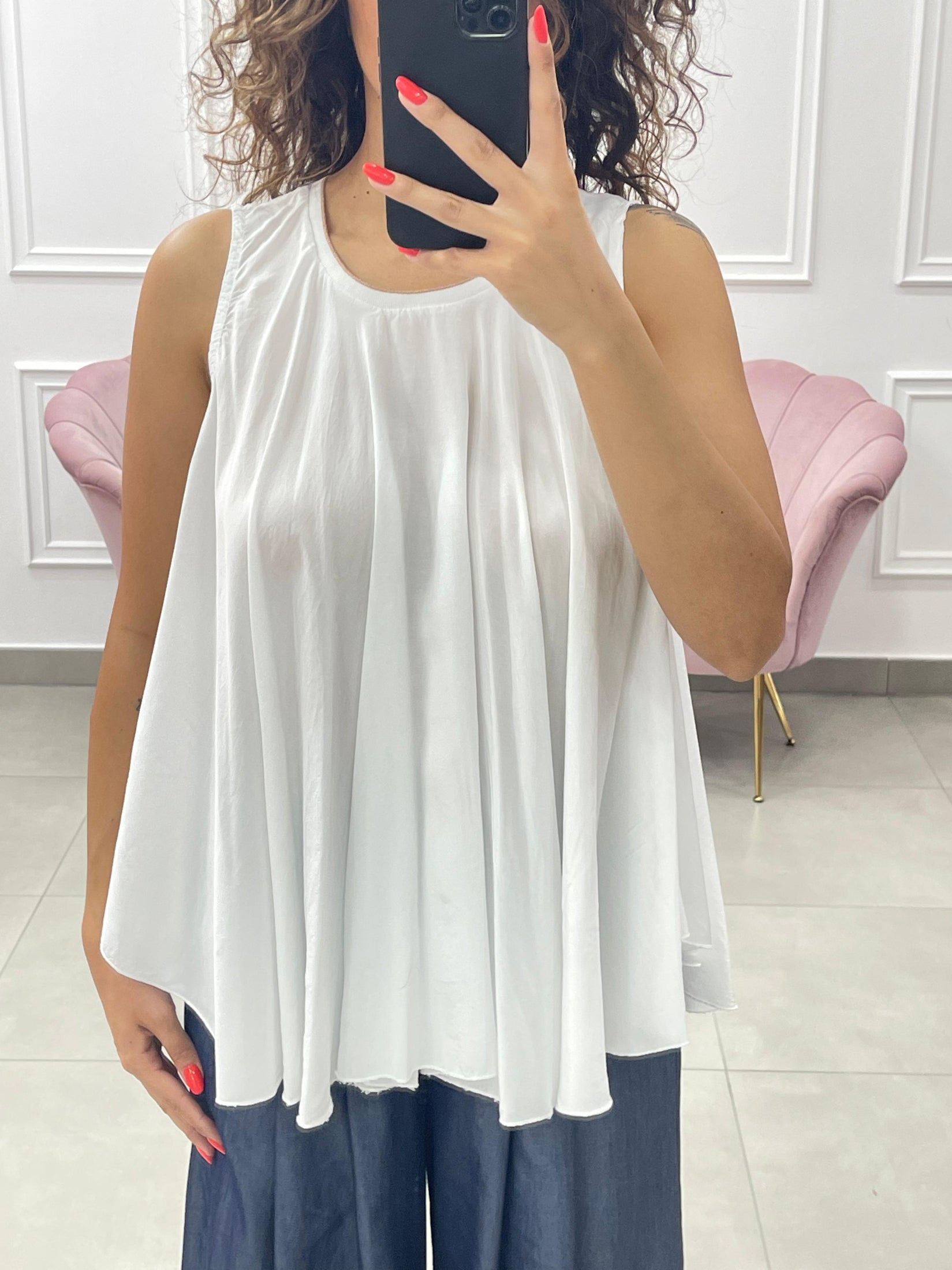 BLUSA SMANICATA DETTAGLI LUREX NEW COLLECTION