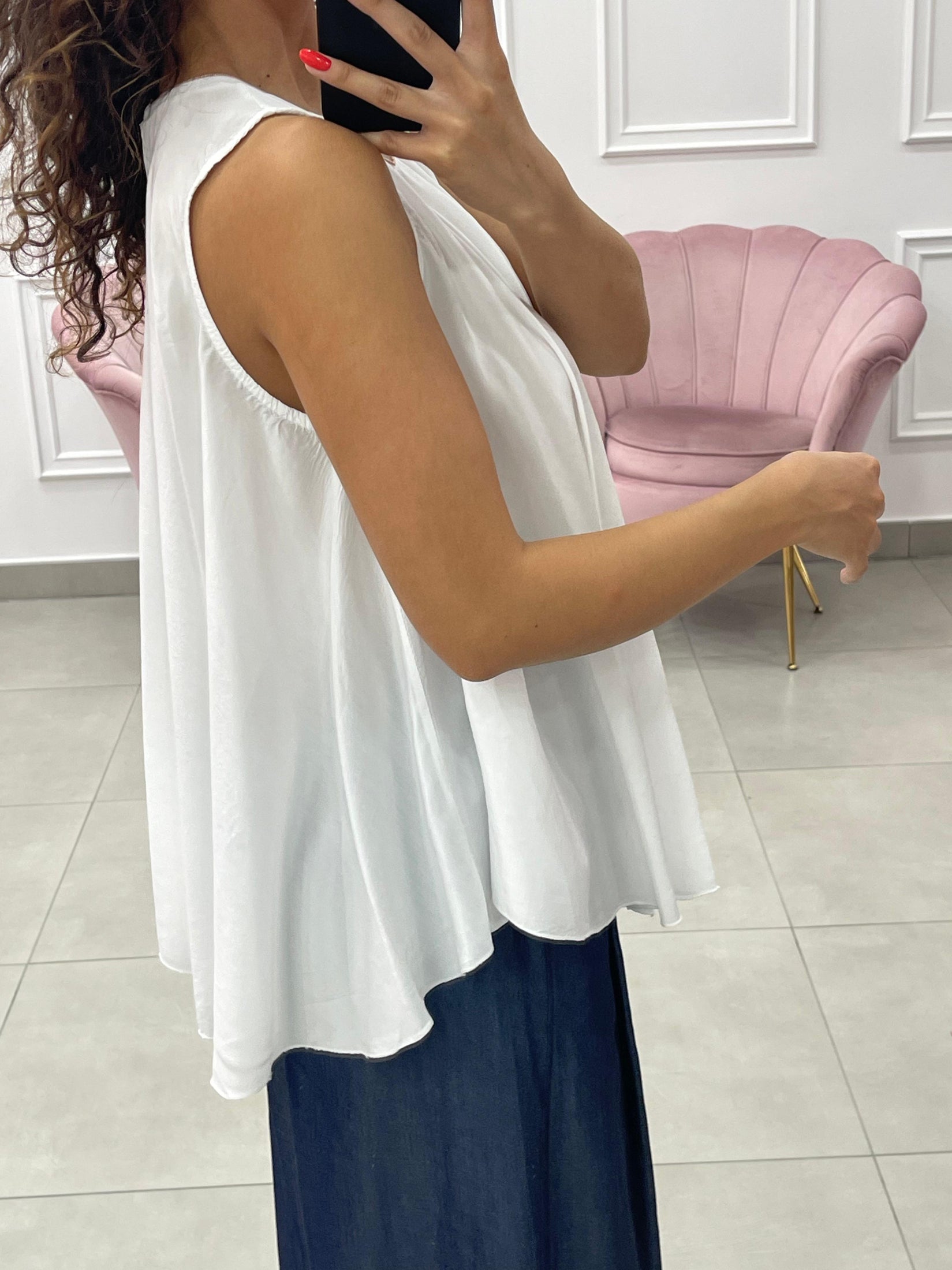 BLUSA SMANICATA DETTAGLI LUREX NEW COLLECTION