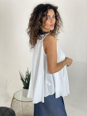 BLUSA SMANICATA DETTAGLI LUREX NEW COLLECTION
