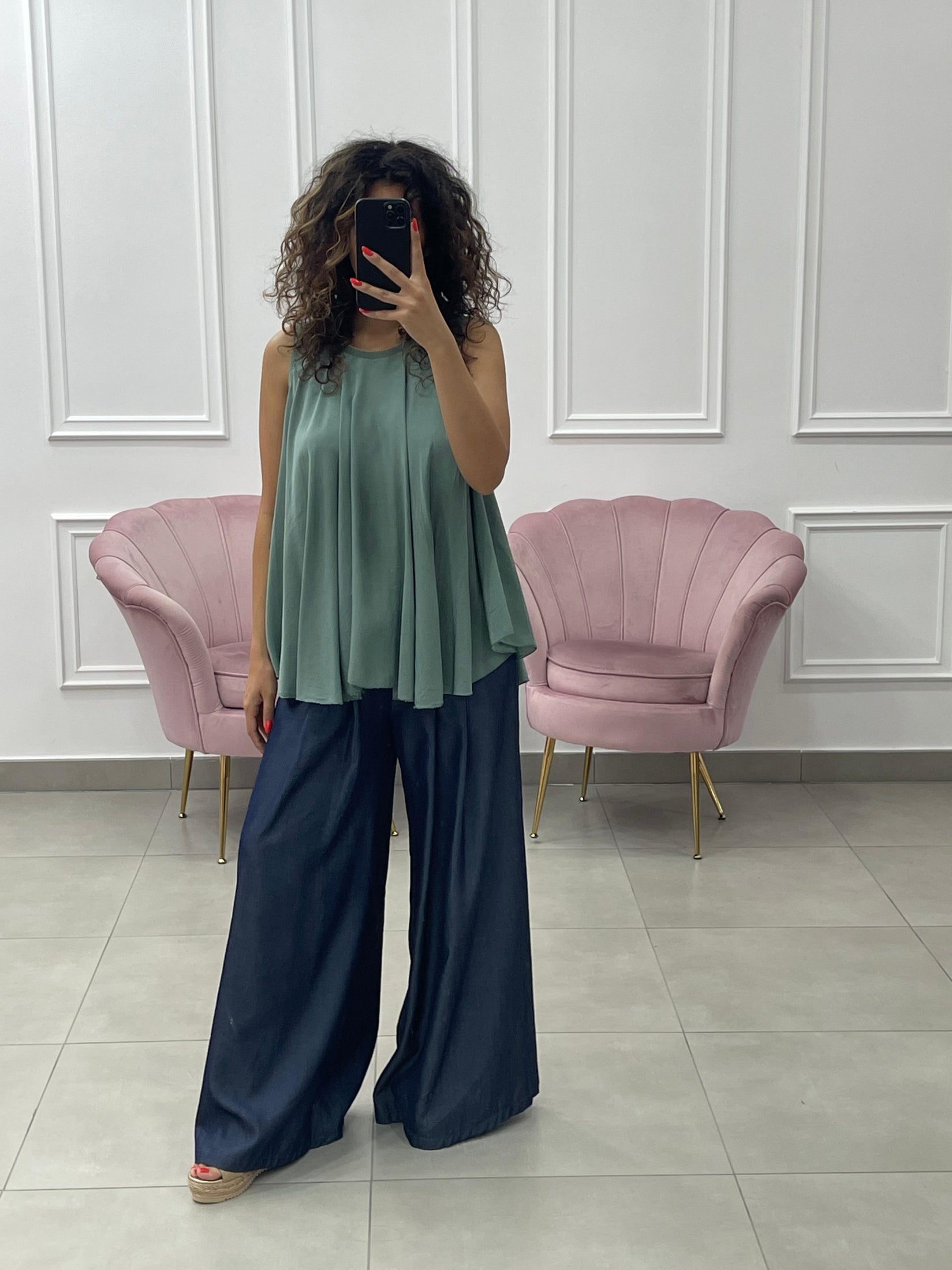 BLUSA SMANICATA DETTAGLI LUREX NEW COLLECTION