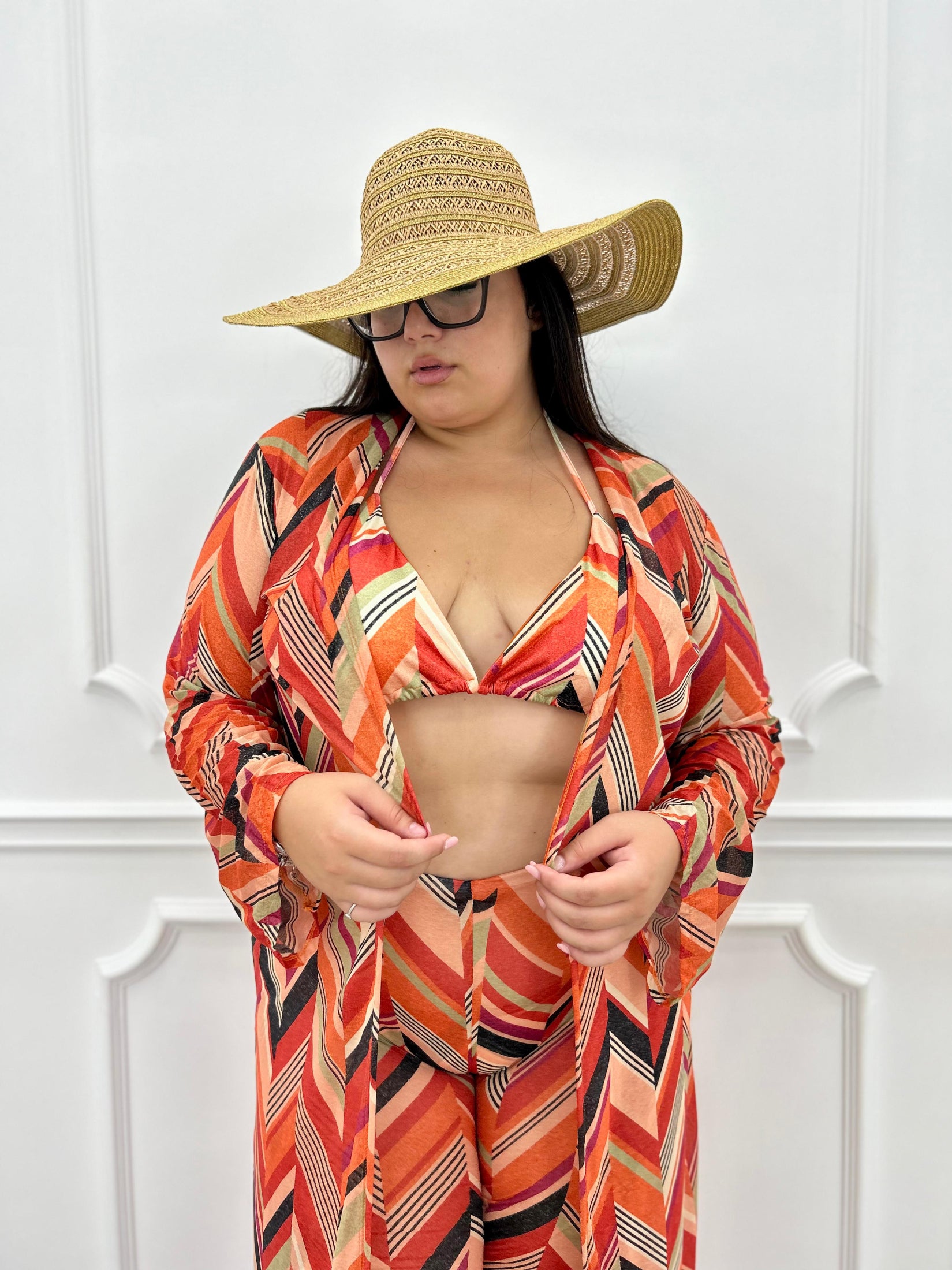 SET BEACHWEAR 4 PEZZI CURVY COLLECTION