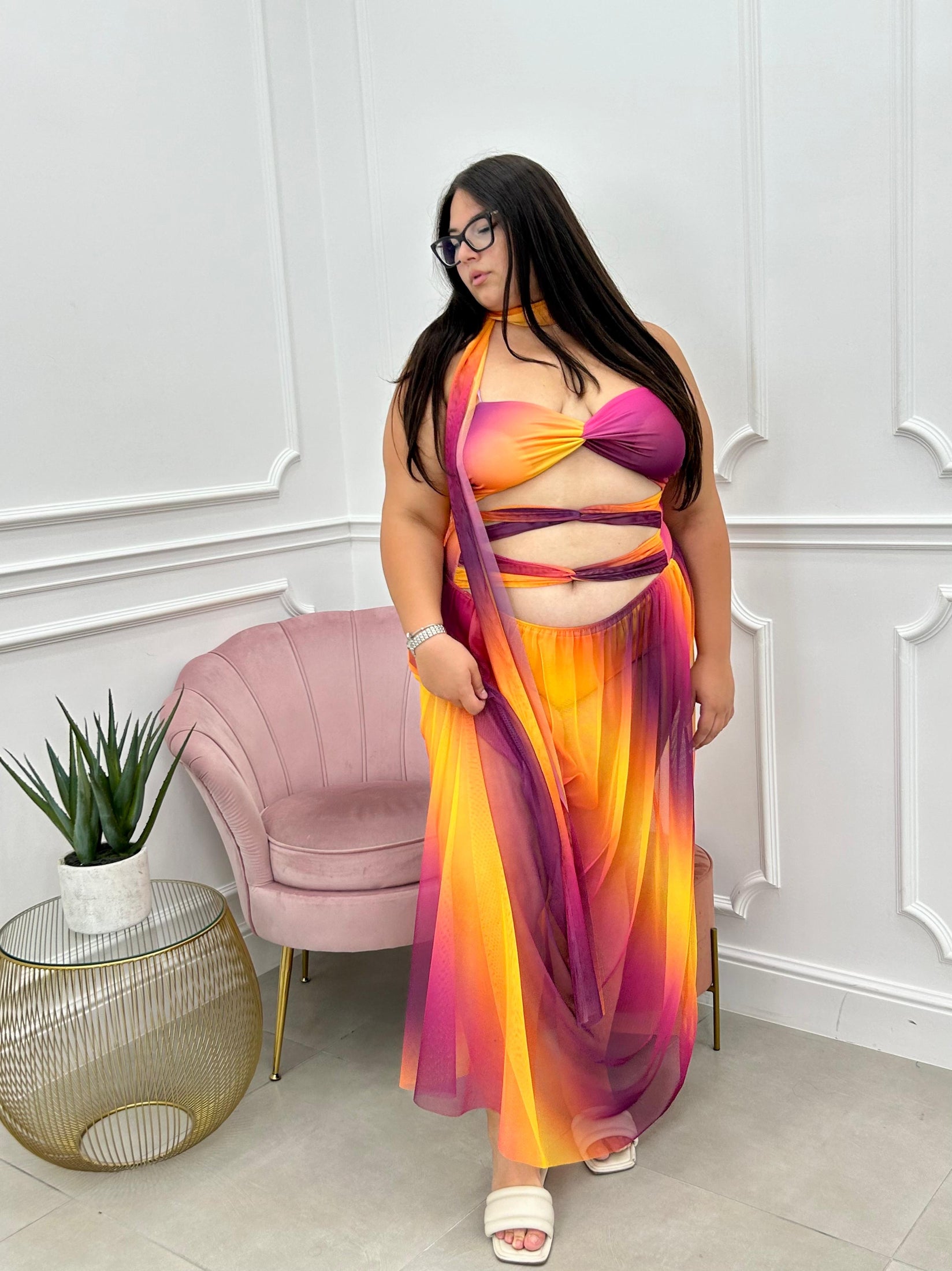 SET BEACHWEAR MULTICOLOR CURVY COLLECTION