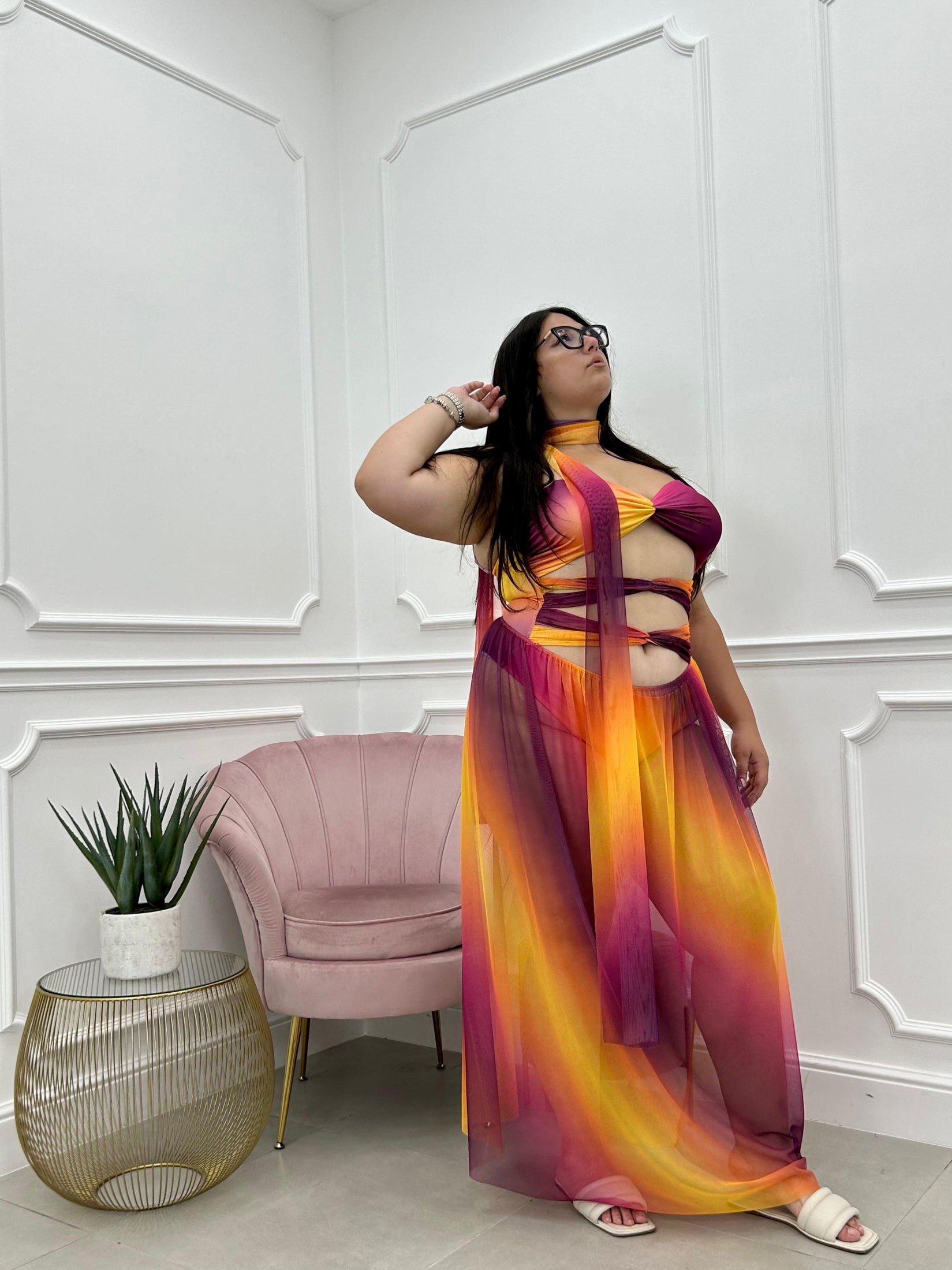 SET BEACHWEAR MULTICOLOR CURVY COLLECTION