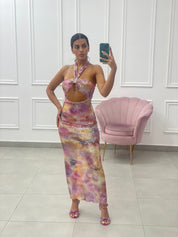 DRESS PAILLETTES MULTICOLOR NEW COLLECTION