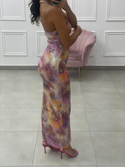 DRESS PAILLETTES MULTICOLOR NEW COLLECTION