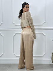 PANTALONE RASO PALAZZO NEW COLLECTION