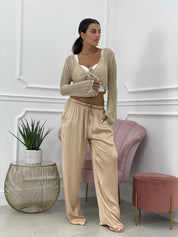 PANTALONE RASO PALAZZO NEW COLLECTION