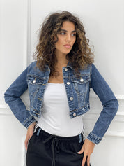 GIUBBINO CROP DENIM AUTUMN COLLECTION