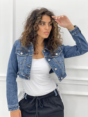 GIUBBINO CROP DENIM AUTUMN COLLECTION