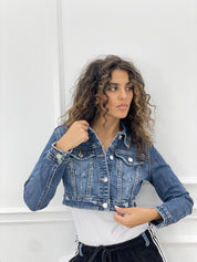 GIUBBINO CROP DENIM AUTUMN COLLECTION