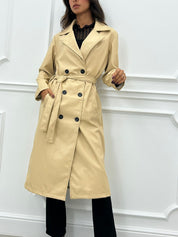 TRENCH LUNGO IN ECOPELLE AUTUMN COLLECTION