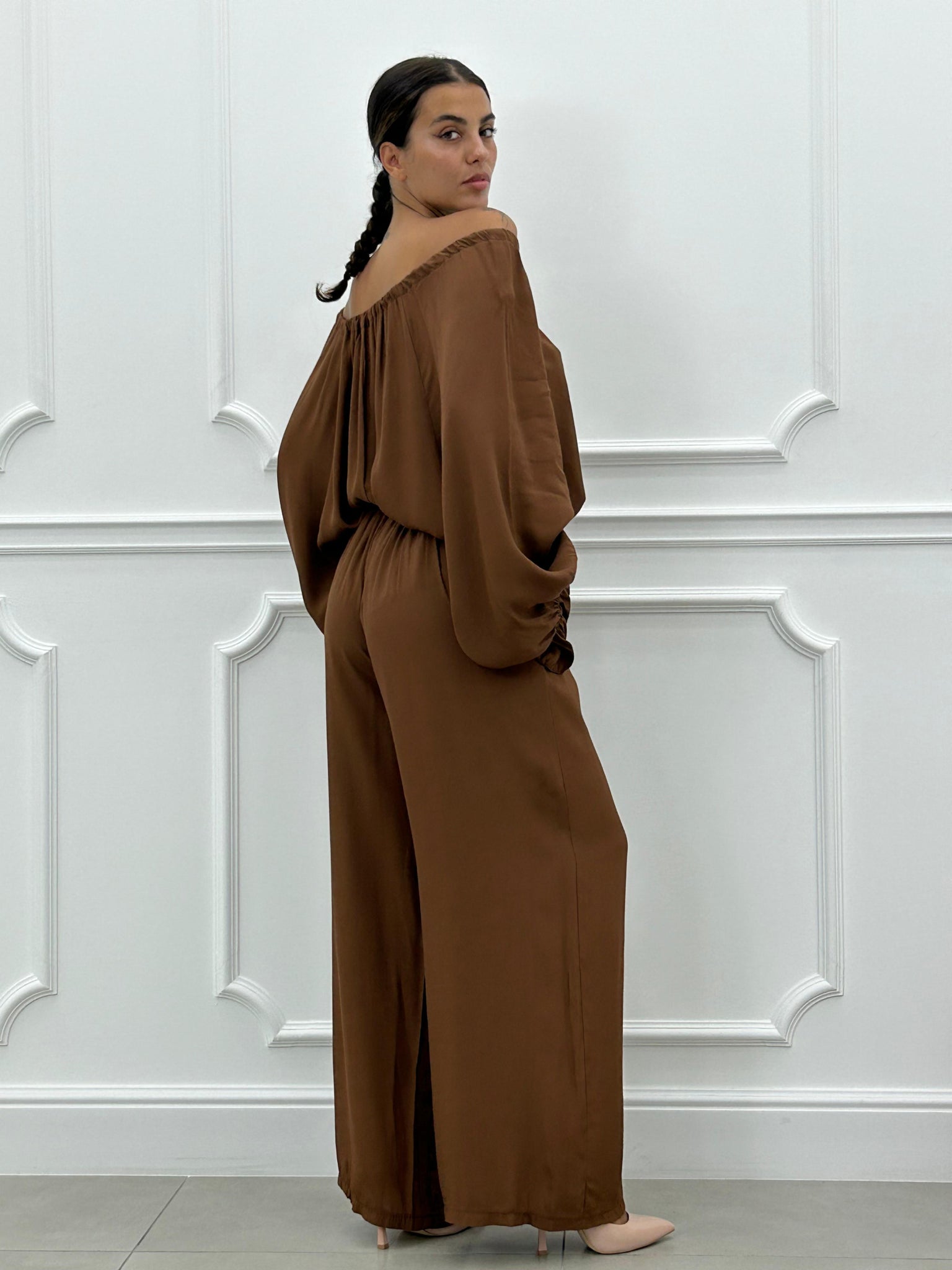 Portafoglio A Libro In Pelle E Check (Marrone Betulla Scuro) | Sito - Foto 5